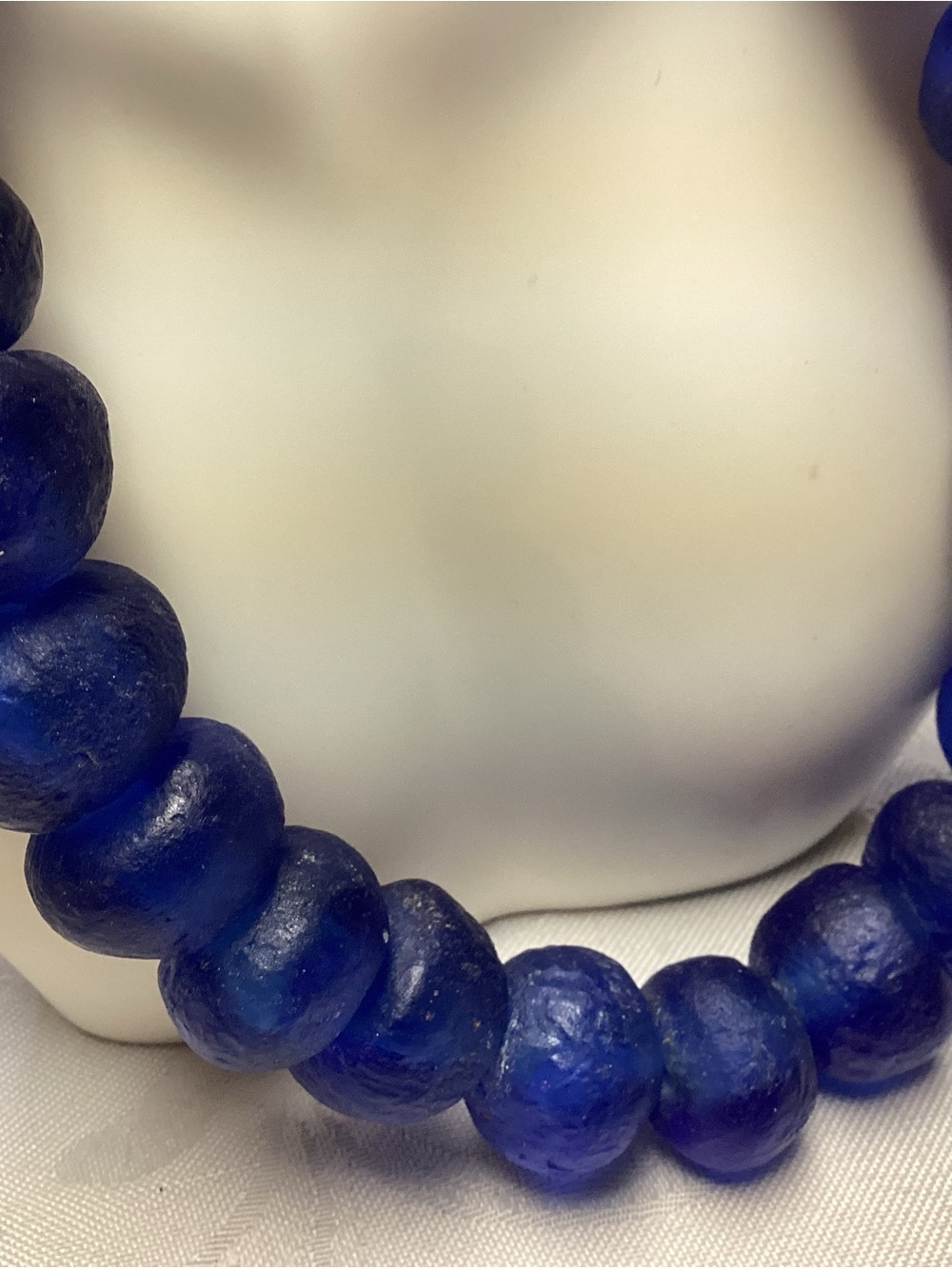 Bold Cobalt Blue Glass. Stunning Bead Necklace💙💙💙💙💙 - Picture 2 of 9